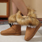 Women's Slip-On Plush Snow Ankle Booties