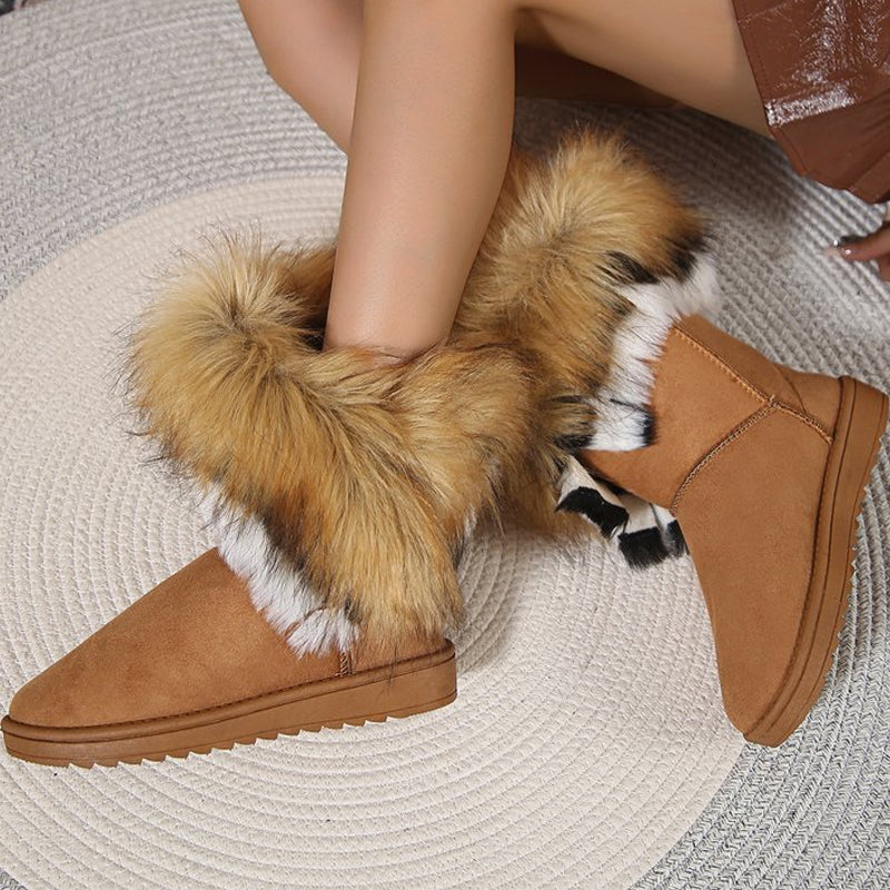 Women's Slip-On Plush Snow Ankle Booties