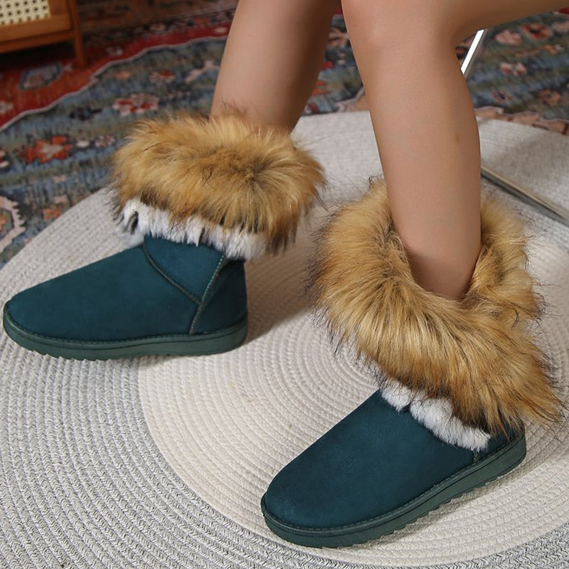 Women's Slip-On Plush Snow Ankle Booties