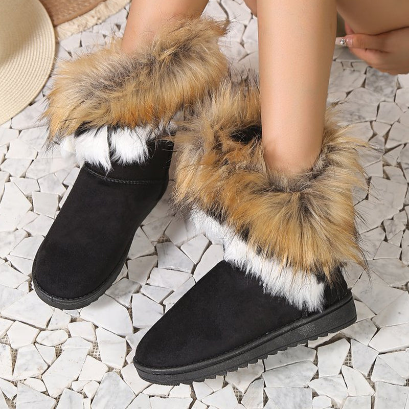 Women's Slip-On Plush Snow Ankle Booties