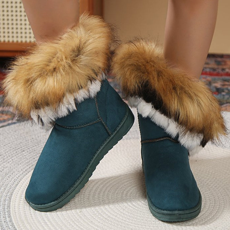 Women's Slip-On Plush Snow Ankle Booties