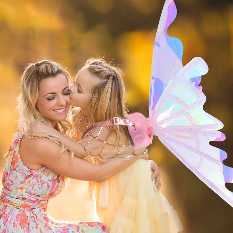 🎄2025 Hot Sale🎁Rechargeable Electric Fairy Wings with LED Lights and Music🧚‍♀️