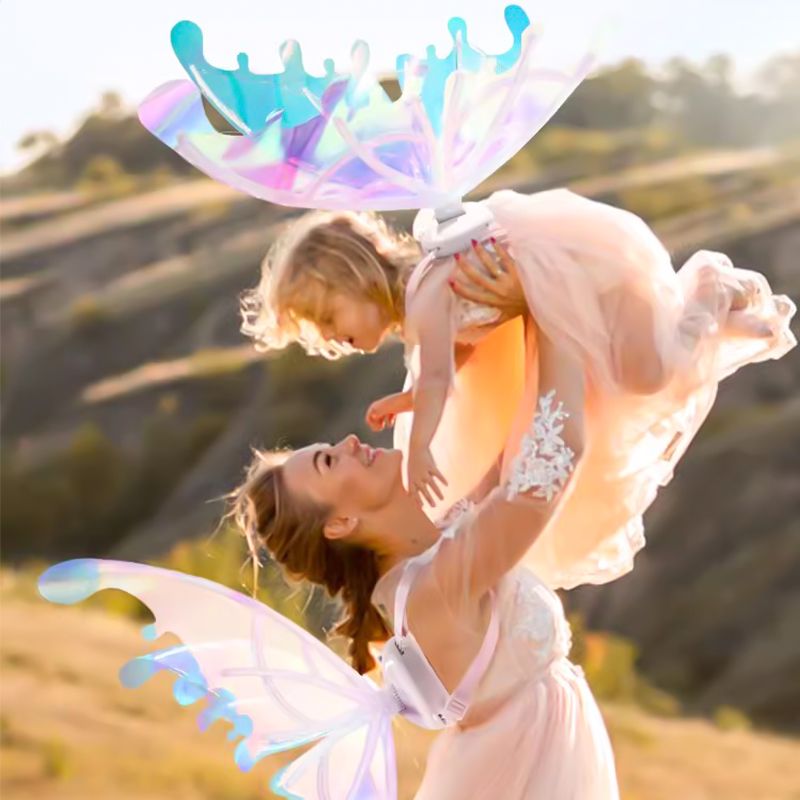 🎄2025 Hot Sale🎁Rechargeable Electric Fairy Wings with LED Lights and Music🧚‍♀️