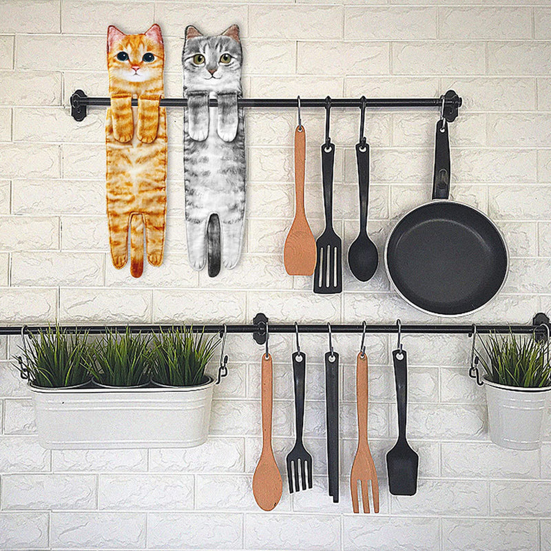 🎁LAST DAY SALE 50% OFF✨😺Cute Cat Hand Towel🐾