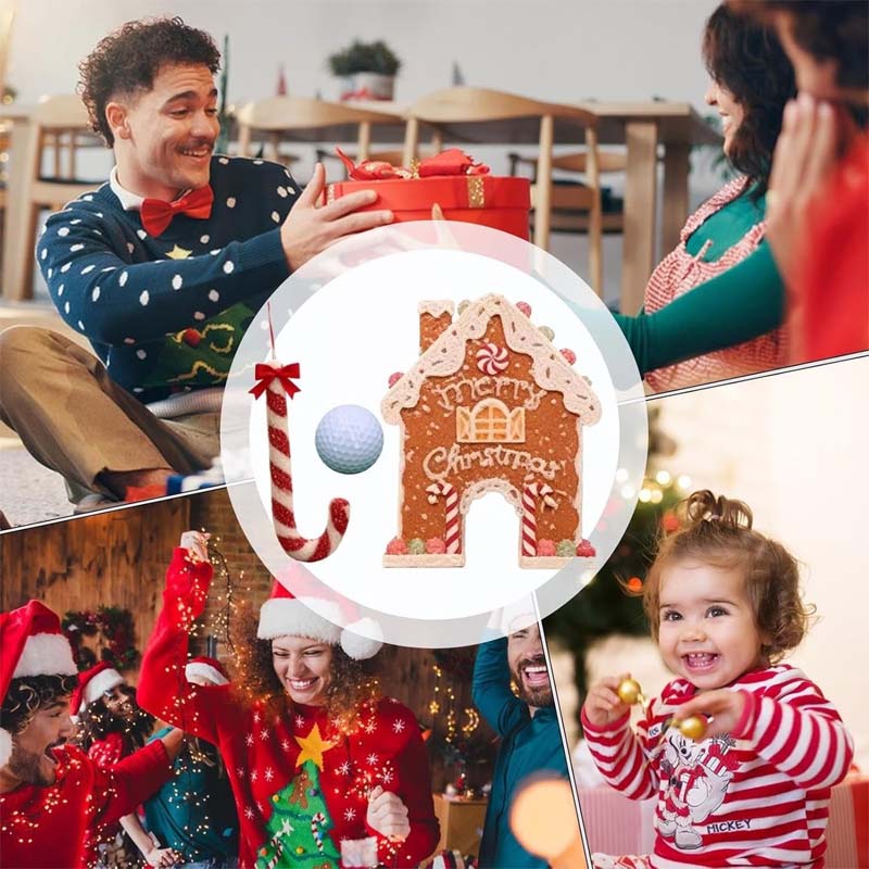 🎄⛳ Christmas Gingerbread Golf Game Set 🧑‍🎄