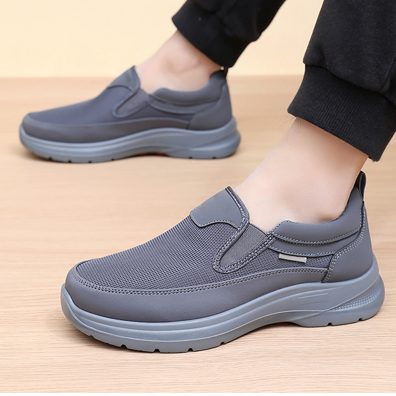 👟40% OFF NOW! ✨ Men's Orthopedic Breathable Slip-On Sneakers - Arch Support with Memory Foam Insoles for All-Day Comfort 🏃‍♂️💨