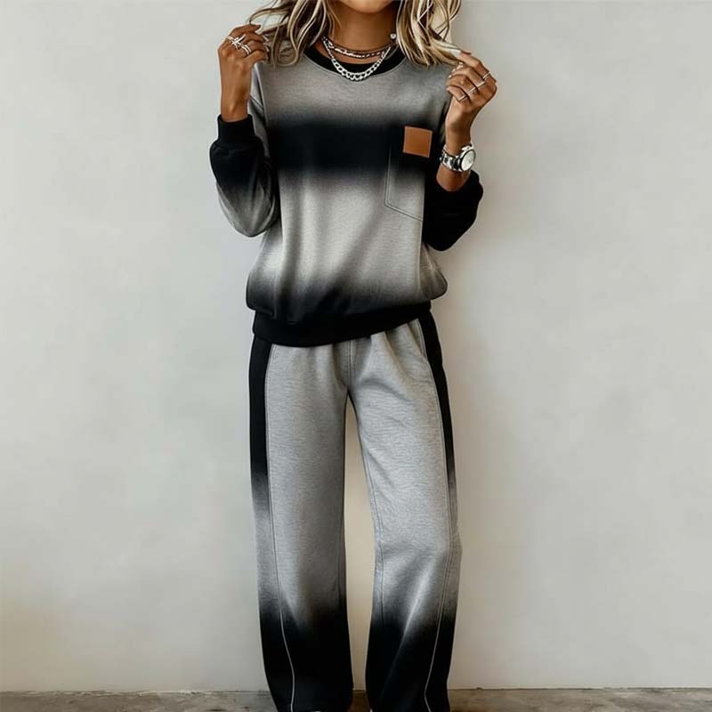 🔥Hot Sale Offers-Women's Casual Gradient Top and Pants Set