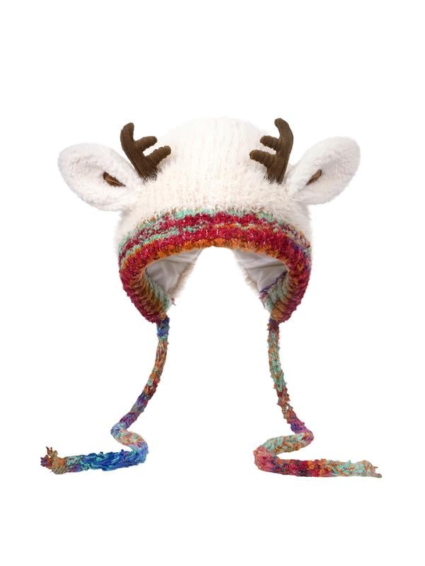 🎅Surprise price🎄🦌Handmade Knitted Christmas Antler 2-in-1 (Hat/Handbag)🧶