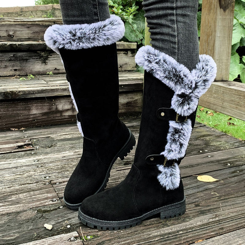 Women's Thick Plush Mid-Calf Snow Boots