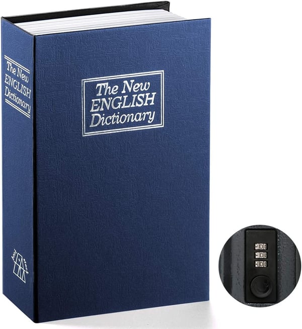 🔒Hidden Book Safe Dictionary Secret Storage Box with Lock💵