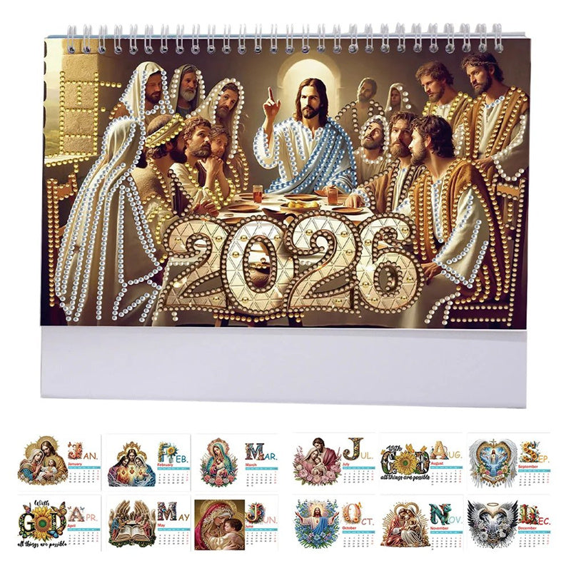 2026 Standing Desk Calendar DIY Diamond Art Painting