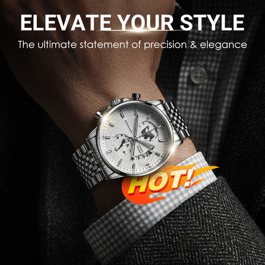 ⏳Time-Limited Special⏰Men's watch with globe motif in maritime style