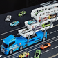 🔥Hot Sale Offers-Foldable 4-Layer Race Container Truck Toy （Includes 12  Cars)