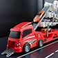 🔥Hot Sale Offers-Foldable 4-Layer Race Container Truck Toy （Includes 12  Cars)