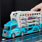 🔥Hot Sale Offers-Foldable 4-Layer Race Container Truck Toy （Includes 12  Cars)