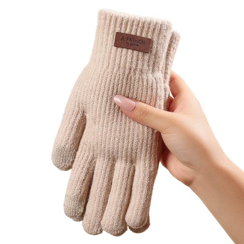 2Pairs Warm Thermal Knit Touchscreen Gloves