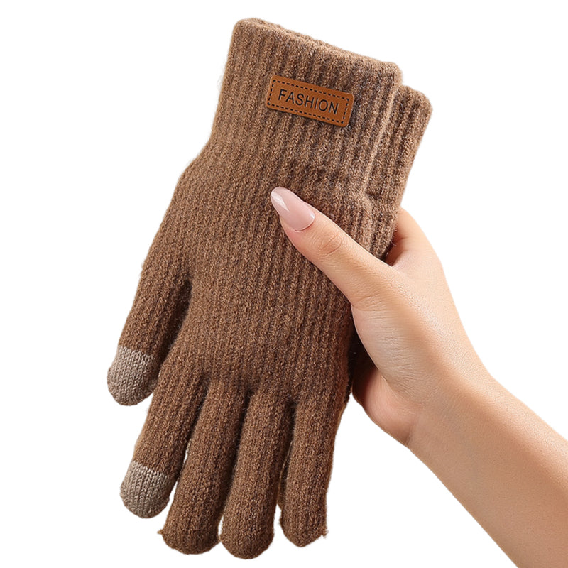 2Pairs Warm Thermal Knit Touchscreen Gloves