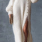 Women's Elegant Side Slit Sweater Dress