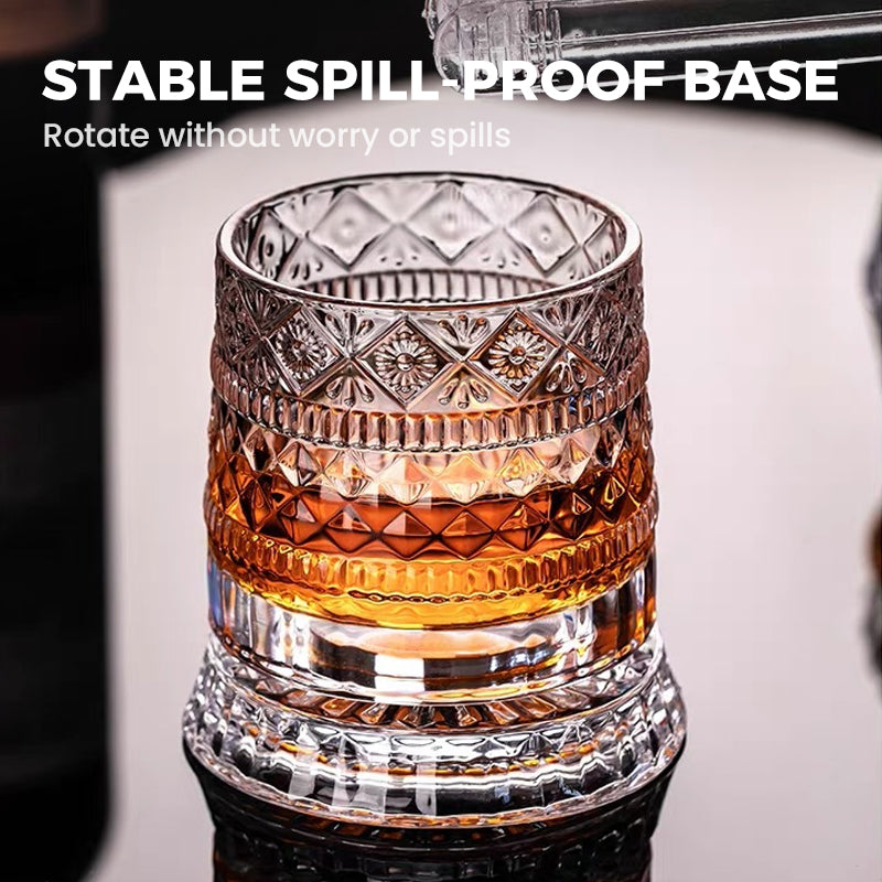 🥛💎New Year Hot Sale 50% OFF✨🔥360° Rotating Whiskey Glass Tumbler