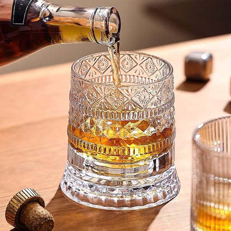 🥛💎New Year Hot Sale 50% OFF✨🔥360° Rotating Whiskey Glass Tumbler