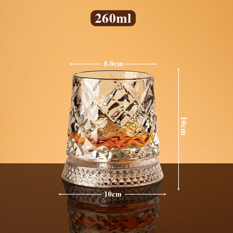 🥛💎New Year Hot Sale 50% OFF✨🔥360° Rotating Whiskey Glass Tumbler