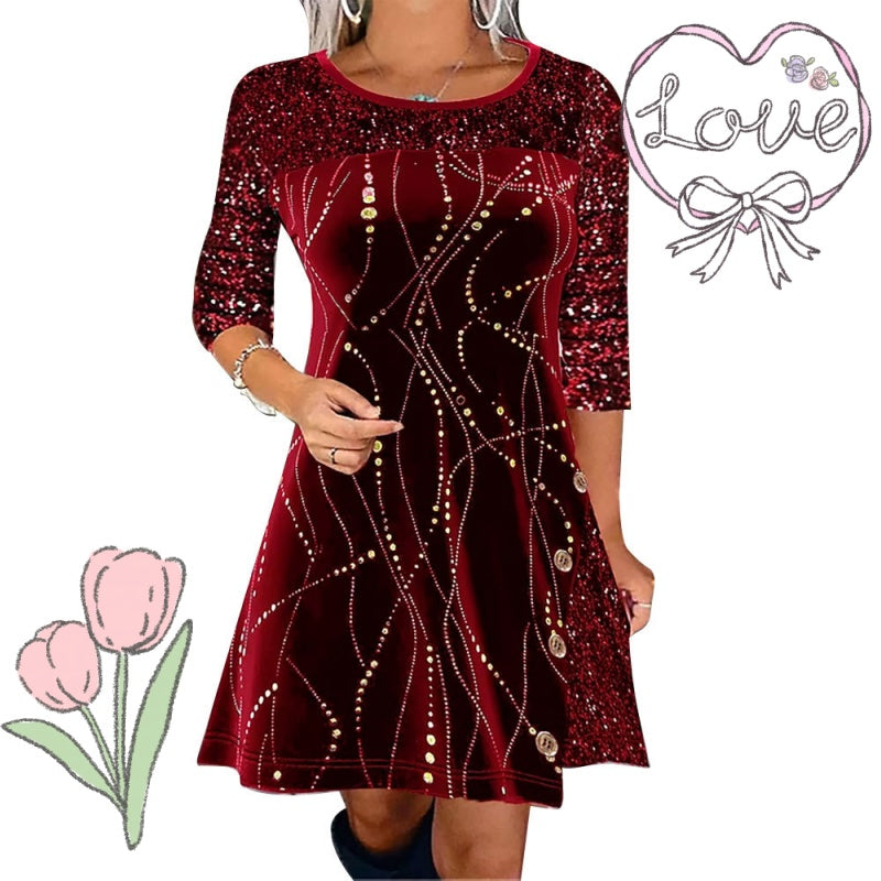 👗 60% OFF NOW! ⏰ Elegant Sequin A-Line Dress - Stunning Shimmer & Perfect Fit, Ideal for Parties and Galas ✨