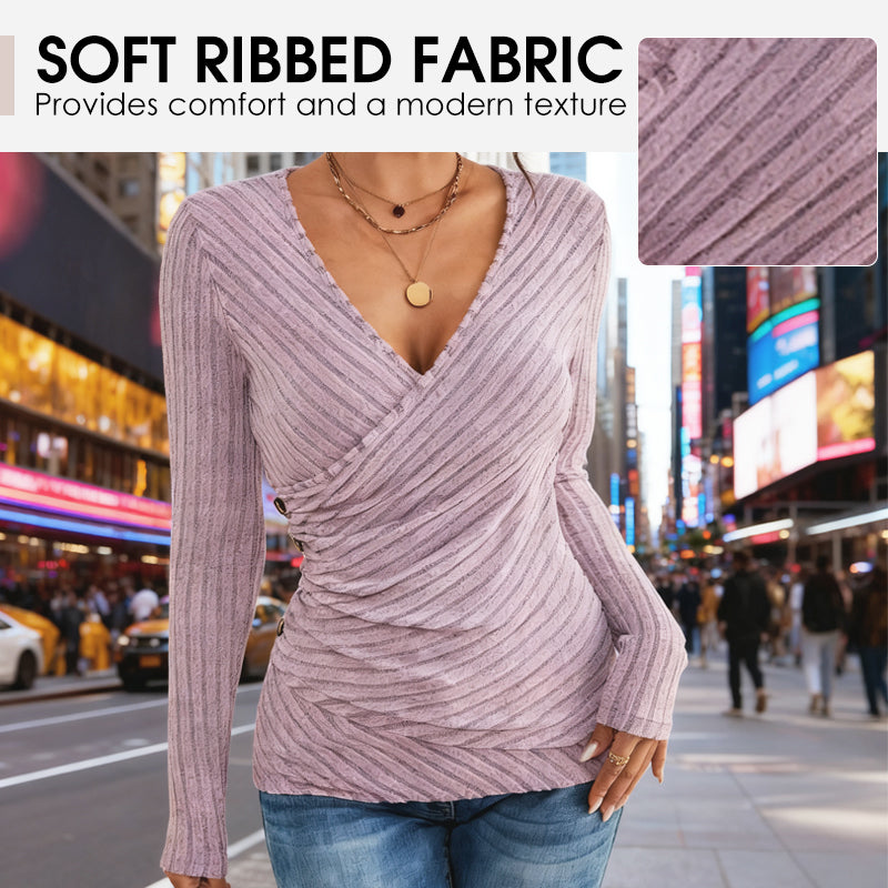 Women‘s Sexy Wrap V-Neck Tops