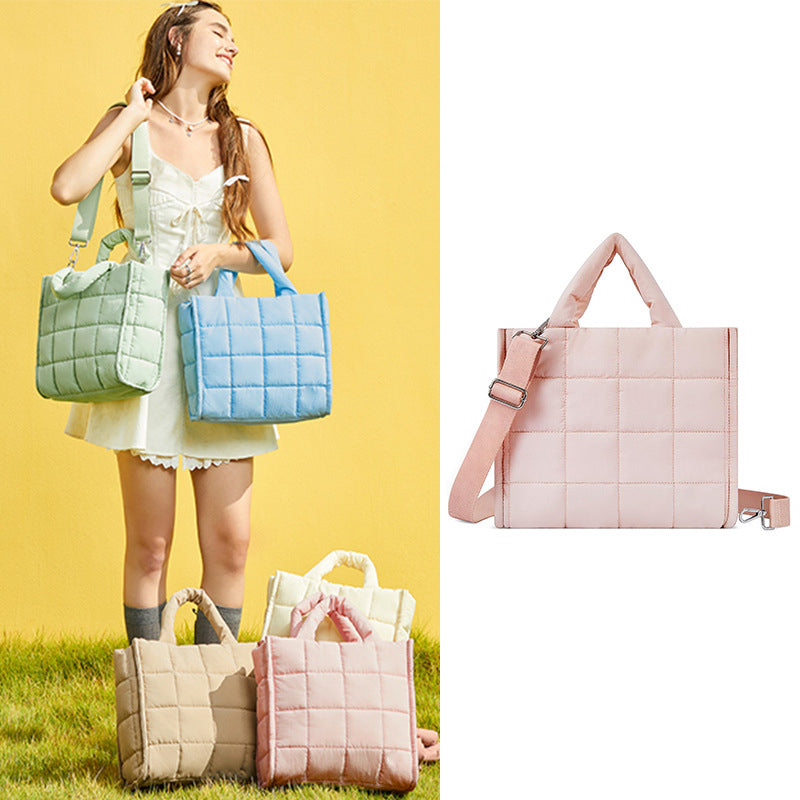Waterproof Lightweight Quilted Tote Bag for Women