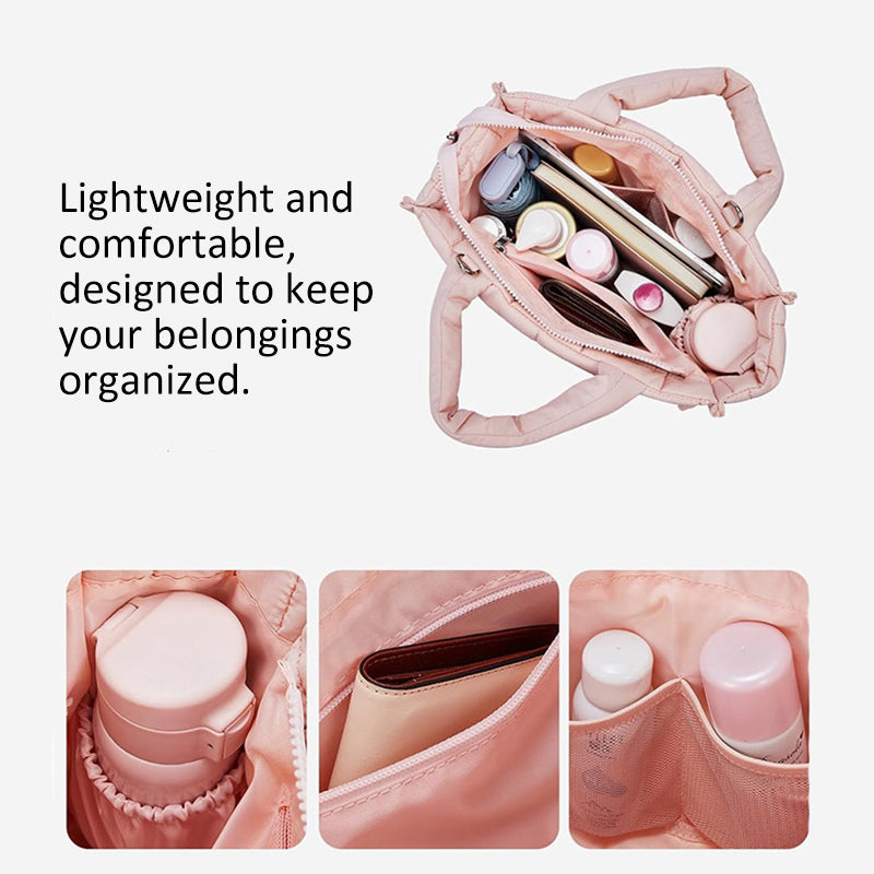 Waterproof Lightweight Quilted Tote Bag for Women