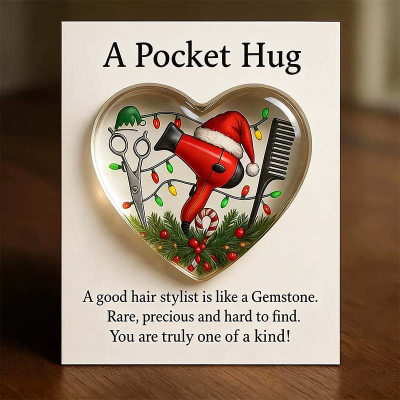 ❤️ Christmas Gift Tip – Heart-Shaped Pocket Hug for Hairdressers! A small gesture with a big meaning. ✨
