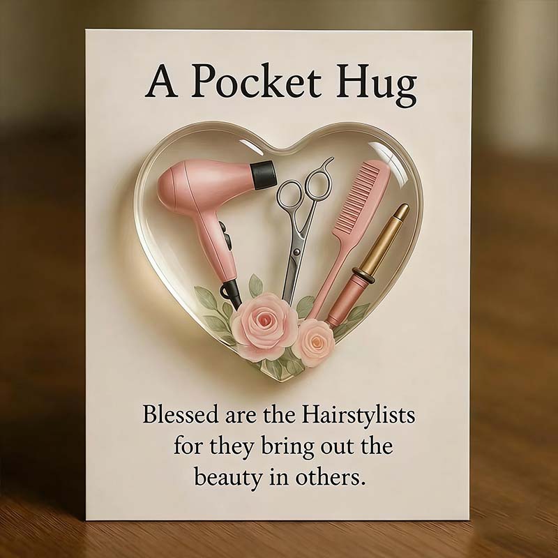 ❤️ Christmas Gift Tip – Heart-Shaped Pocket Hug for Hairdressers! A small gesture with a big meaning. ✨
