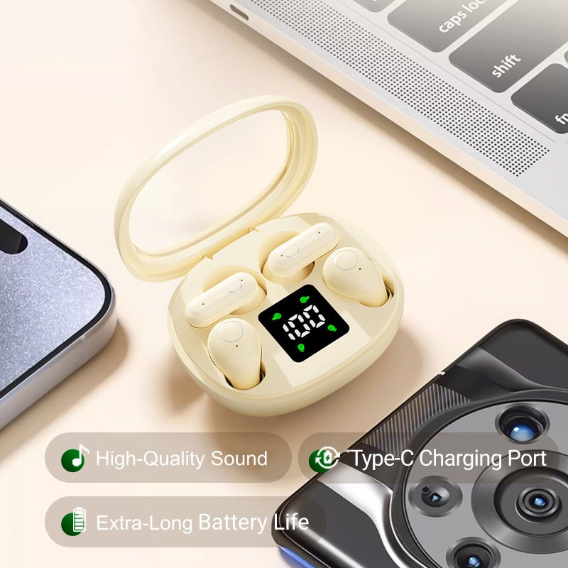 🥳2026 HOT SALE🥳💞50K+ SOLD!🎧 🔋 Dual Earbuds with LED Case – Grab & Go. 🚀📞