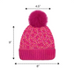 Winter Sparkly Sequin Pom Beanie