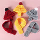 Knitted Pet Hat and Scarf Set