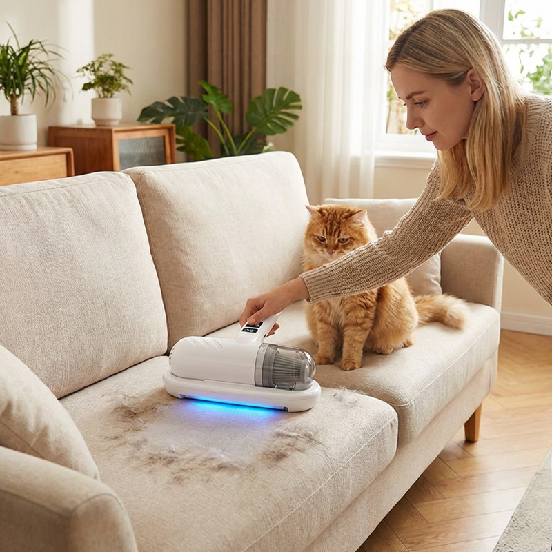 Bed Vacuum Cleaner with UV-C Light