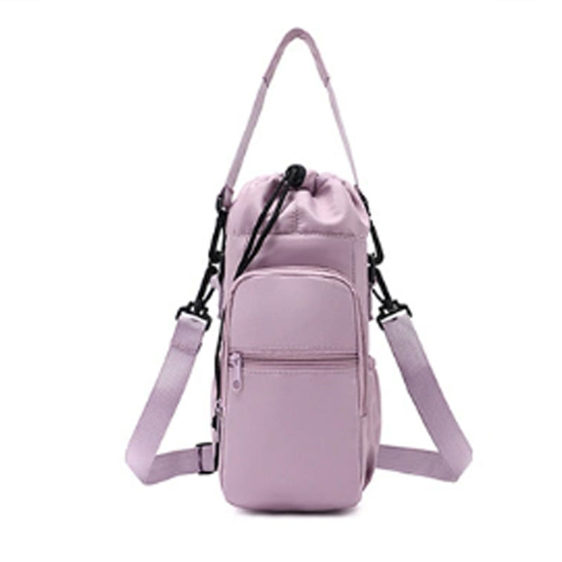 Water Bottle Carrier Bag with Phone Pockets