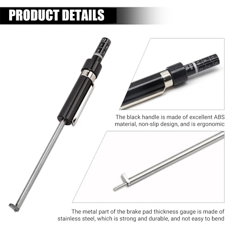 🔧 BUY 2 GET 1 FREE! 🎉 Brake Pad Thickness Gauge – Precise Measurement, Durable & Easy to Read 📏📦