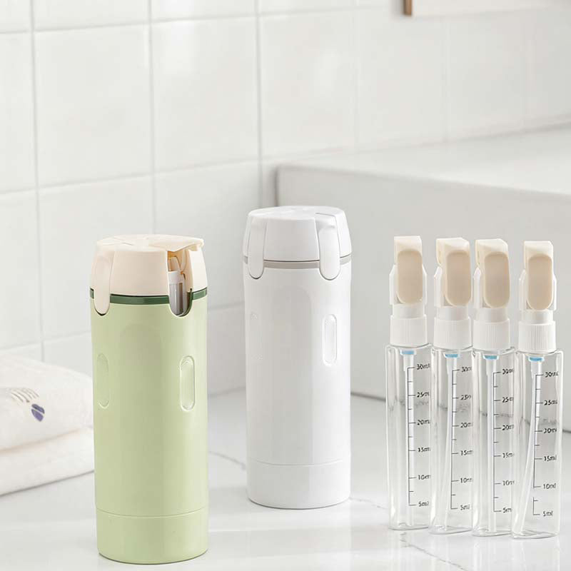 📢📢60%  OFF !! ⏰ 4-in-1 Refillable Travel Dispenser Bottles
