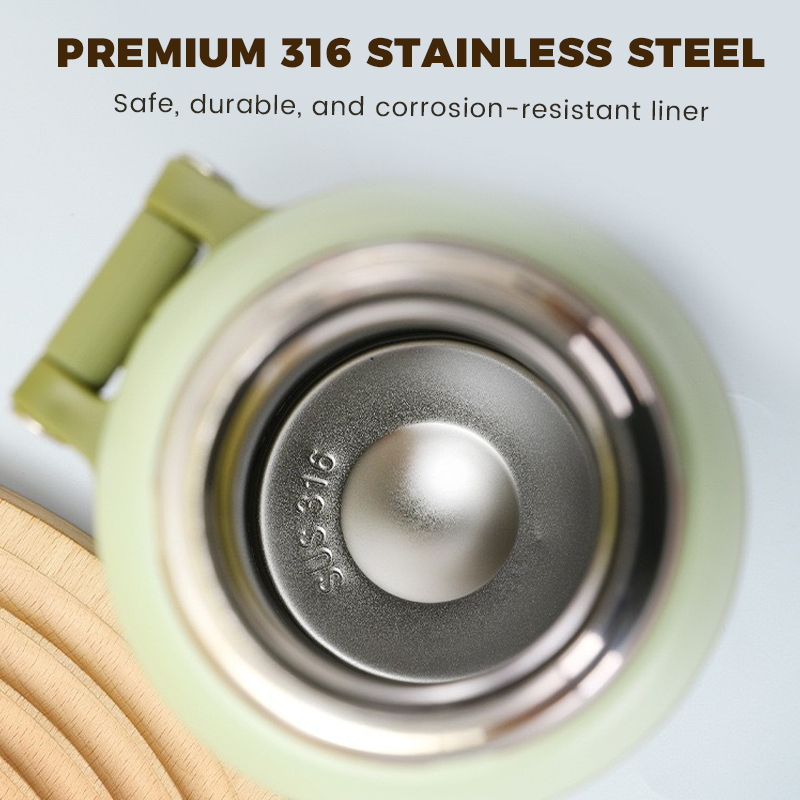 💝2 in 1 Stainless Steel Vacuum Insulated Bottle with Lidded Cup🍵