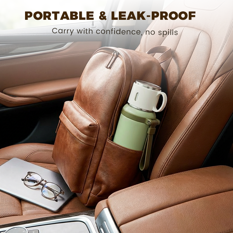 💝2 in 1 Stainless Steel Vacuum Insulated Bottle with Lidded Cup🍵