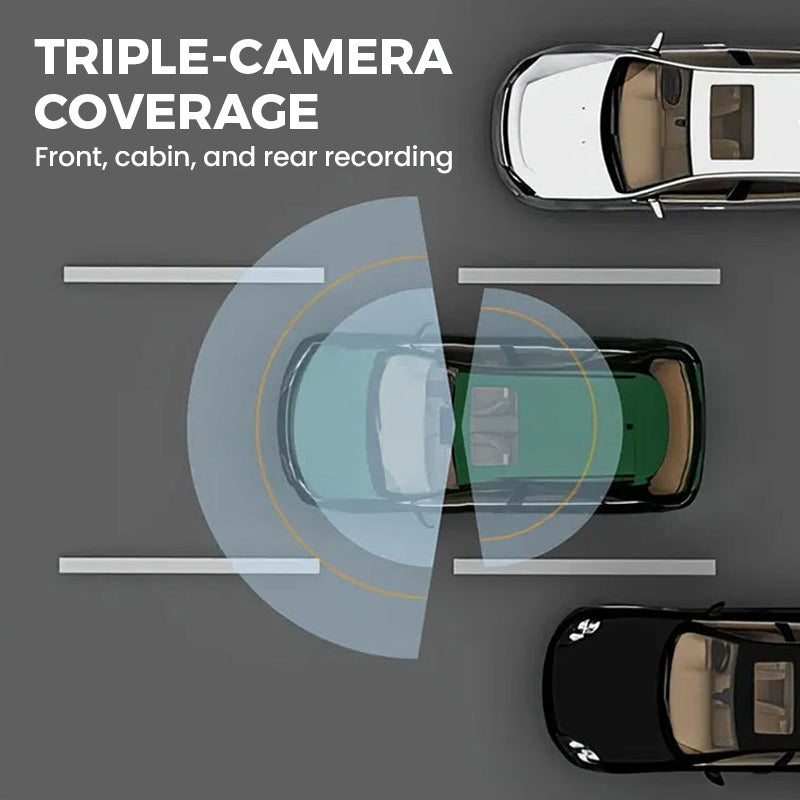 ✨🔥3-Channel 1080P Dash Cam📹
