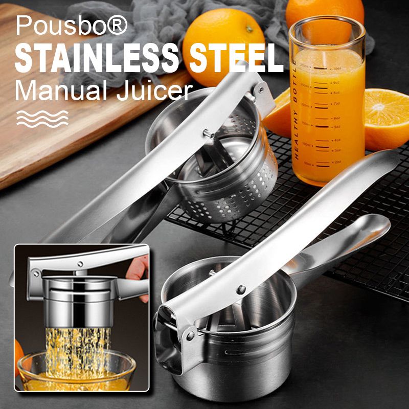 AEX Multifunctional Stainless Steel Potato, Juice & Food Press