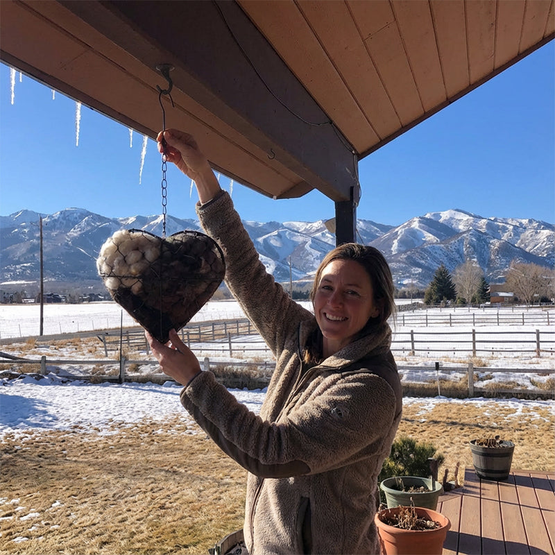 Handmade Bird Nesting Heart