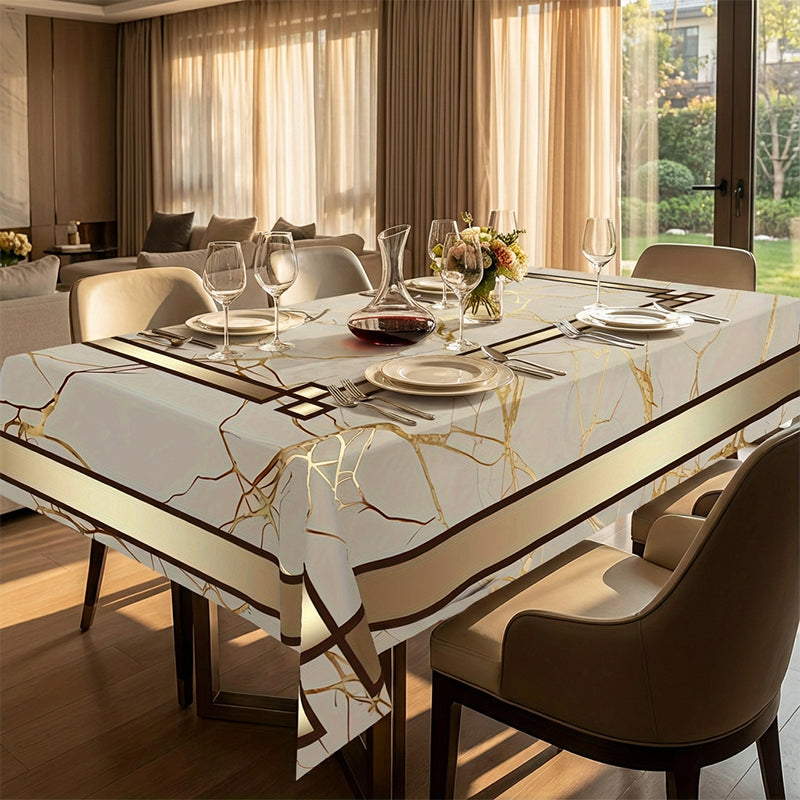 ⏳Limited-time 50% off⏰Waterproof Marble-Print Tablecloth🌩️