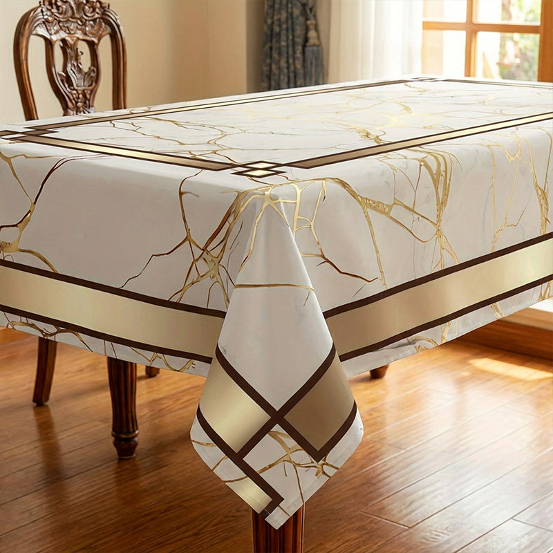 ⏳Limited-time 50% off⏰Waterproof Marble-Print Tablecloth🌩️