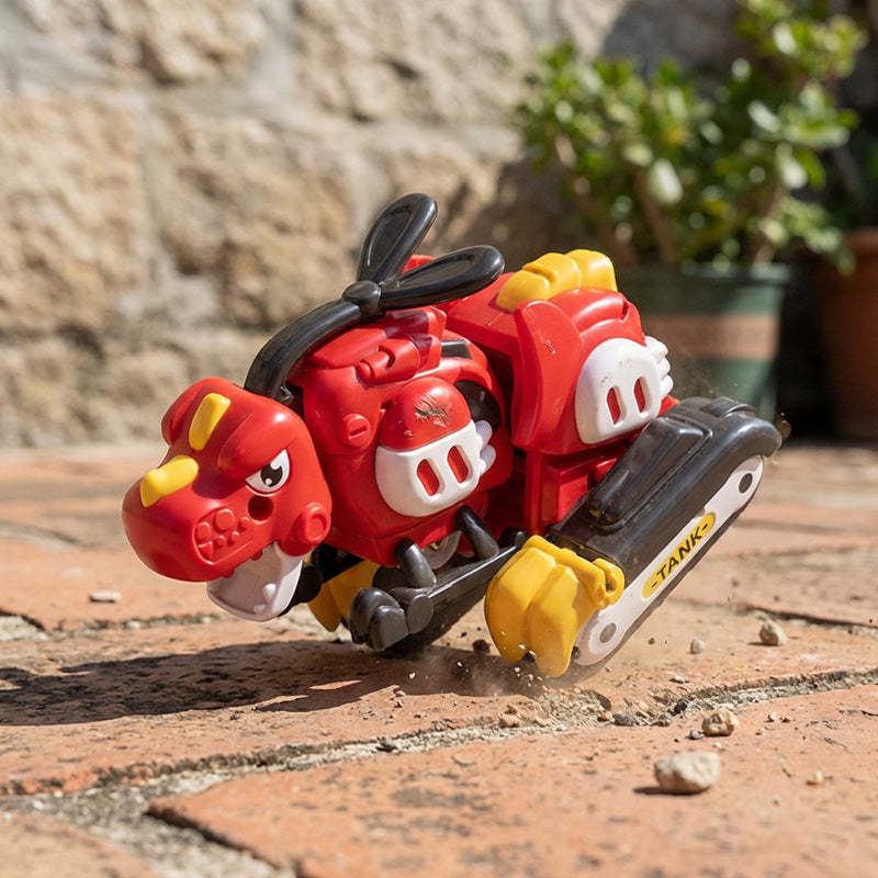 2-in-1 Transforming Dinosaur Car Toy