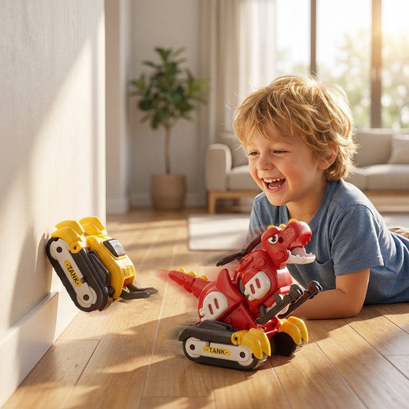 2-in-1 Transforming Dinosaur Car Toy