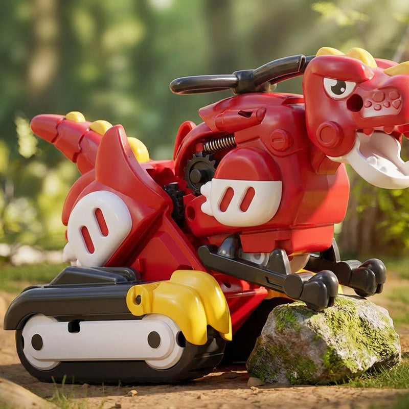 2-in-1 Transforming Dinosaur Car Toy