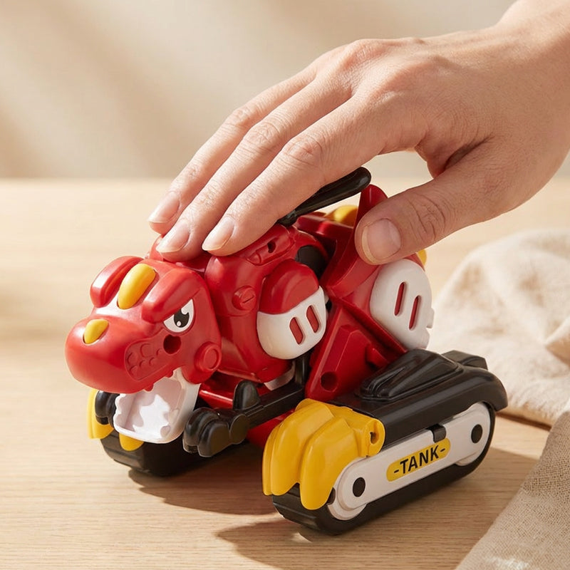 2-in-1 Transforming Dinosaur Car Toy