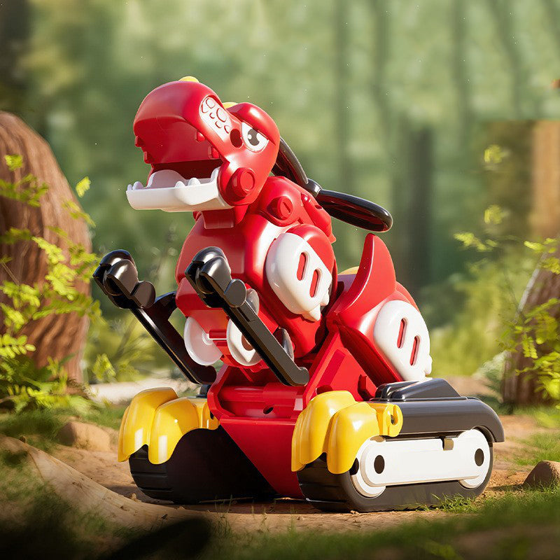 2-in-1 Transforming Dinosaur Car Toy